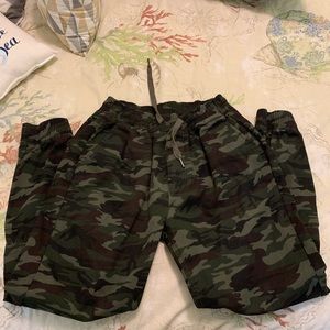 Camo jogger pants